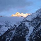 Sonnenuntergang in den Alpen...