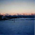 Sonnenuntergang in den Alpen