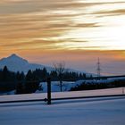 Sonnenuntergang in den Alpen Februar 2009