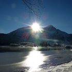 Sonnenuntergang in den Alpen (Oberallgäu)