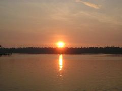 Sonnenuntergang in den Backwaters