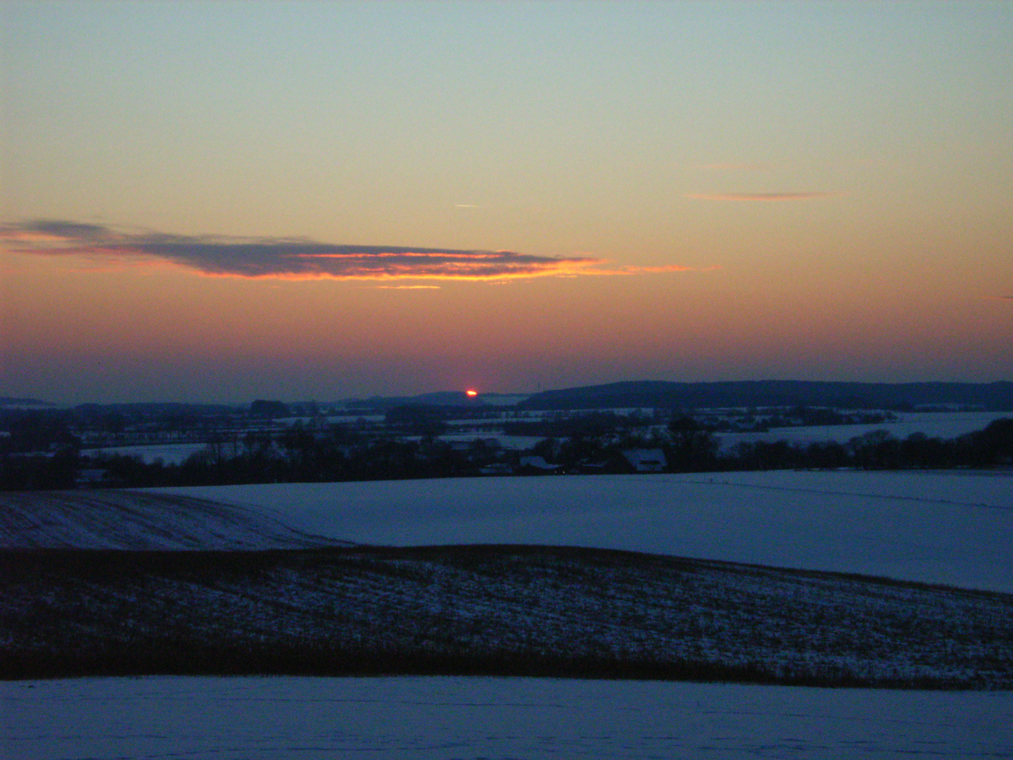 Sonnenuntergang in den Baumbergen(Münsterland), 2