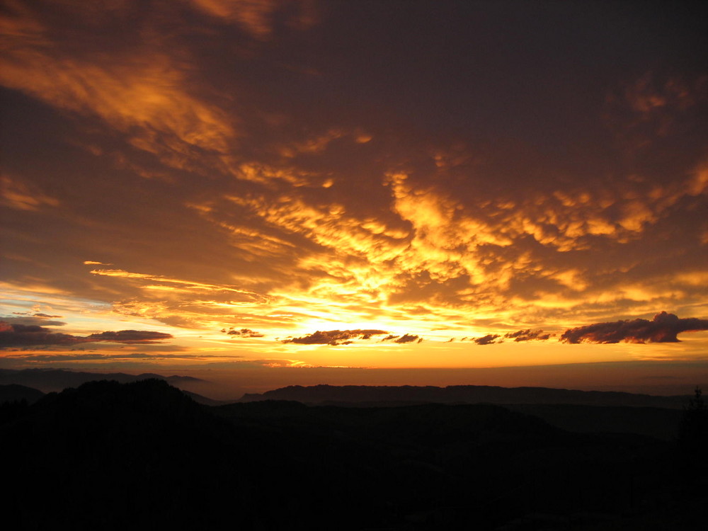 Sonnenuntergang in den Bergen 2