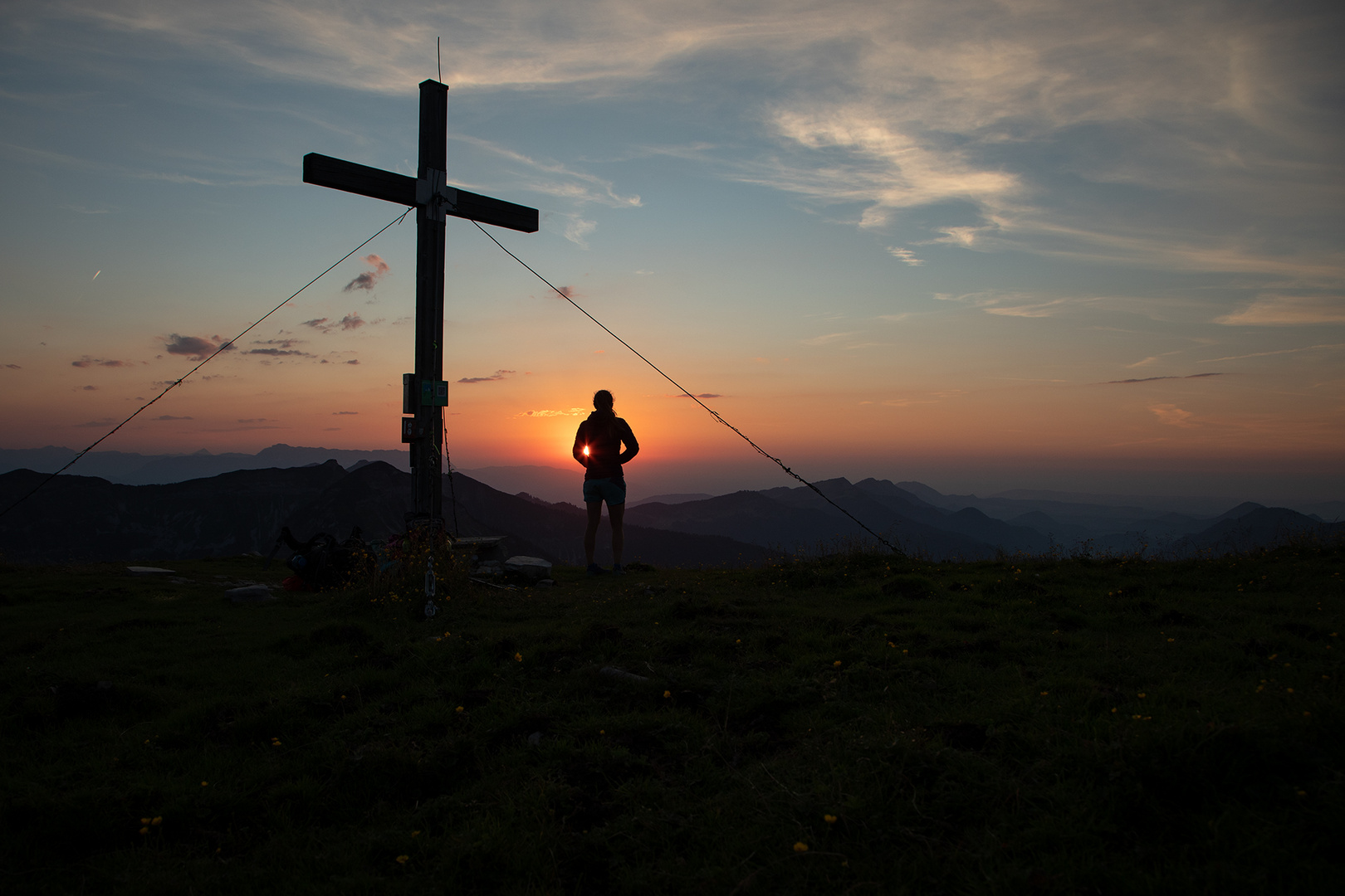 Sonnenuntergang in den Bergen 3