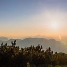 Sonnenuntergang in den Bergen