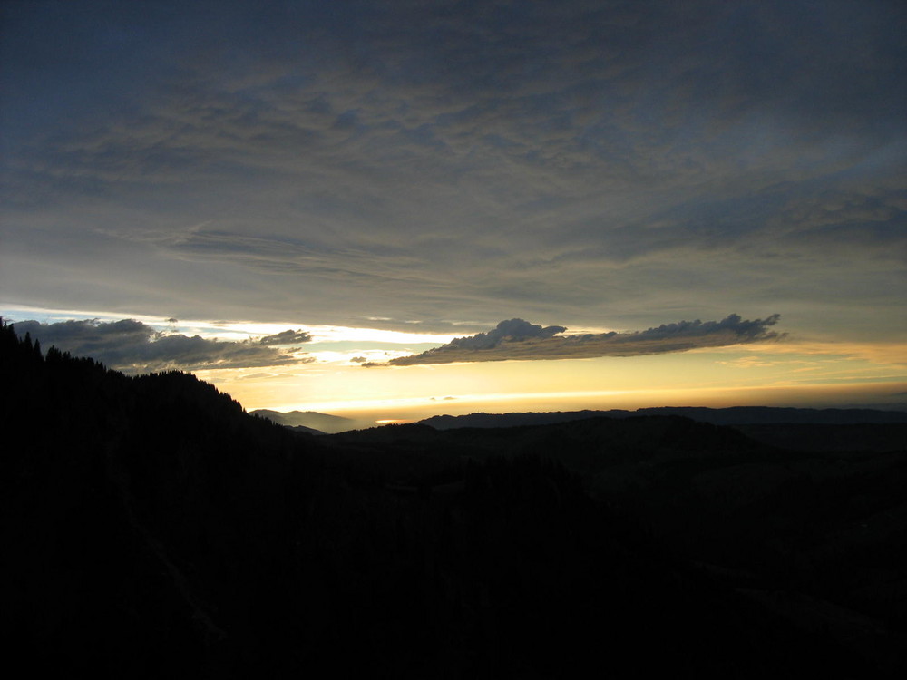 Sonnenuntergang in den Bergen 4