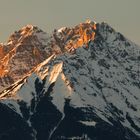 Sonnenuntergang in den Bergen