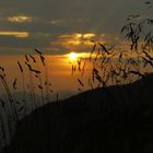 Sonnenuntergang in den Bergen