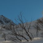 Sonnenuntergang in den Bergen