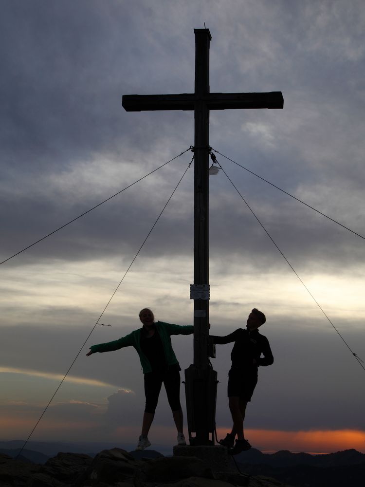 Sonnenuntergang in den Bergen