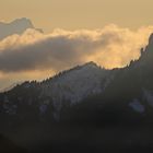 Sonnenuntergang in den Bergen