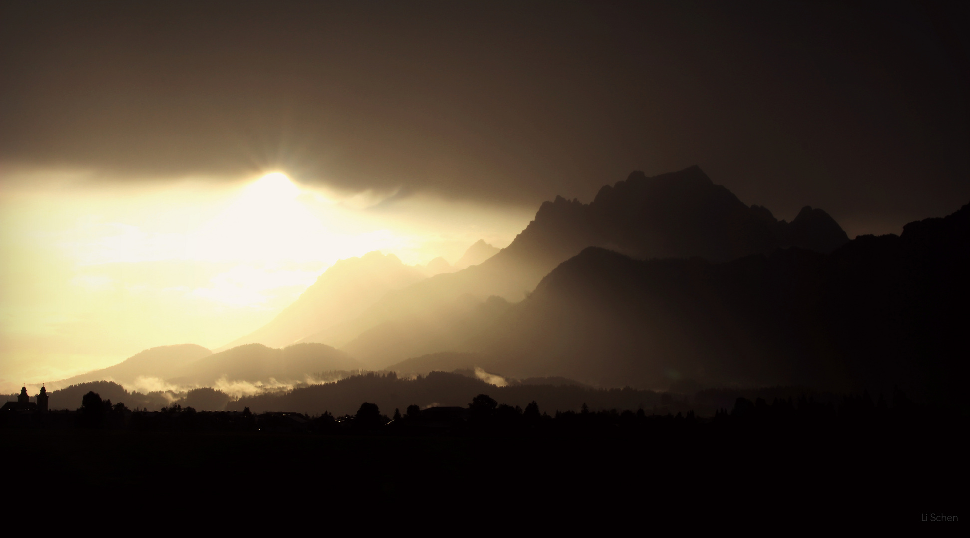 Sonnenuntergang in den Bergen :) - St.Johann in Tirol :)