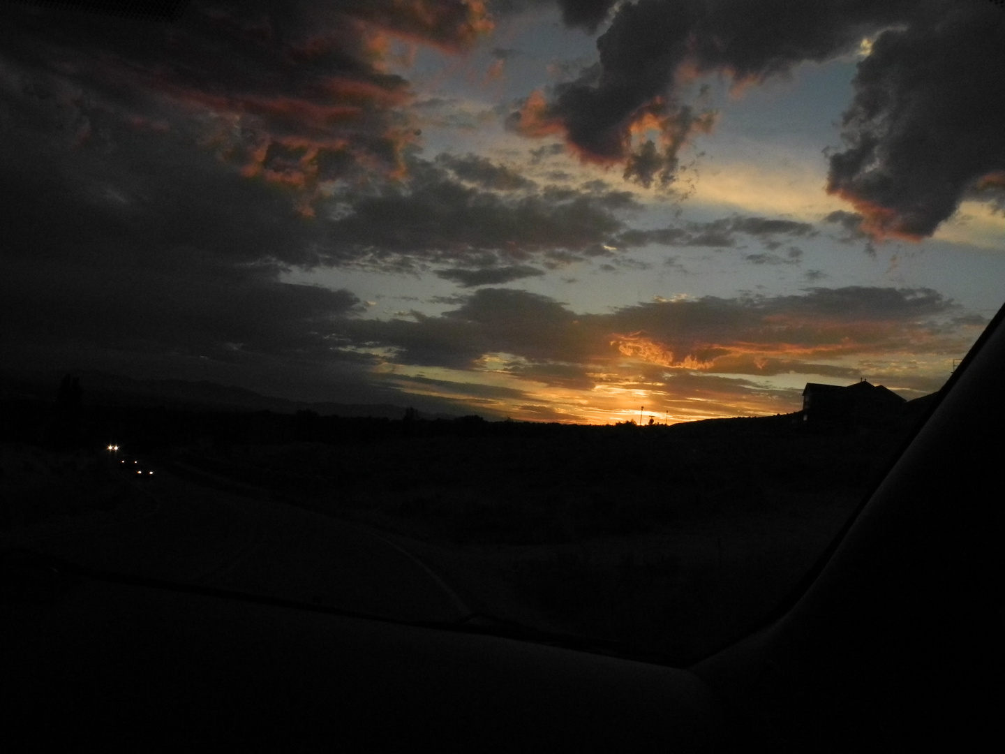 Sonnenuntergang in den Bergen von Utah