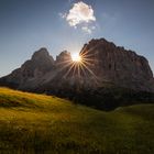 Sonnenuntergang in den Dolomiten