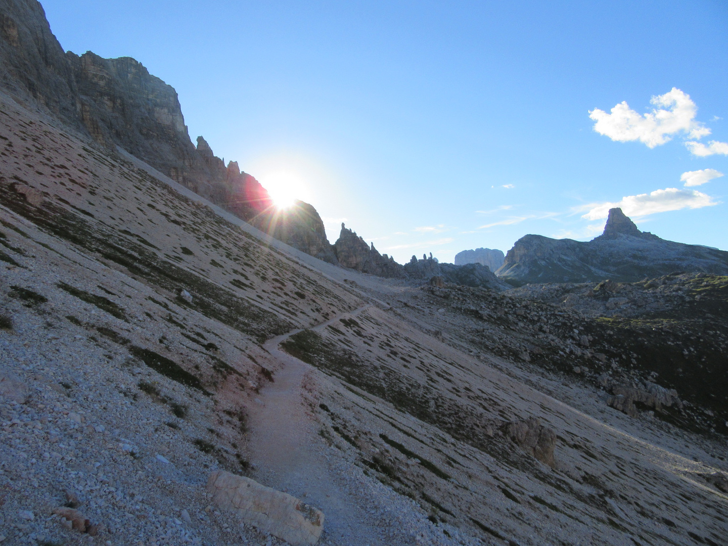 Sonnenuntergang in den Dolomiten