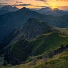 Sonnenuntergang in den Dolomiten