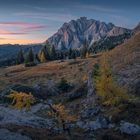 Sonnenuntergang in den Dolomiten