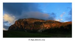 Sonnenuntergang in den Dolomiten