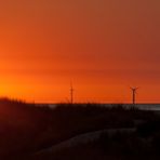 Sonnenuntergang in den Dünen