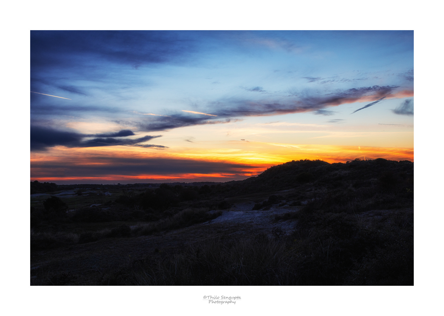 Sonnenuntergang in den Dünen