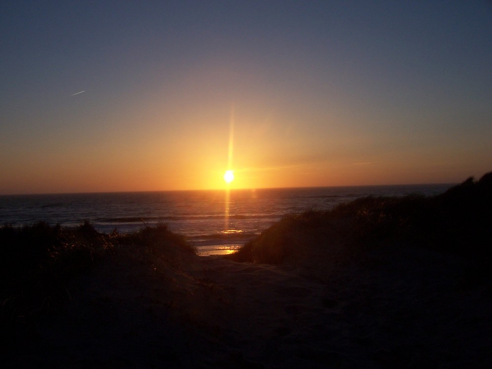 Sonnenuntergang in den Dünen