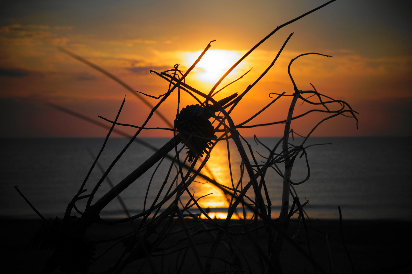 Sonnenuntergang in den dünen