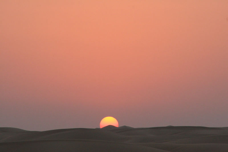 Sonnenuntergang in den Emiraten