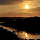 Sonnenuntergang in den Fjorden von Norwegen