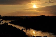 Sonnenuntergang in den Fjorden von Norwegen