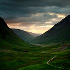 Sonnenuntergang in den Highlands, Scotland