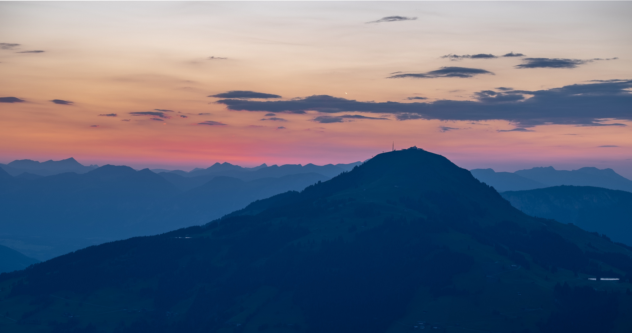 Sonnenuntergang in den Kitzbüheler Alpen