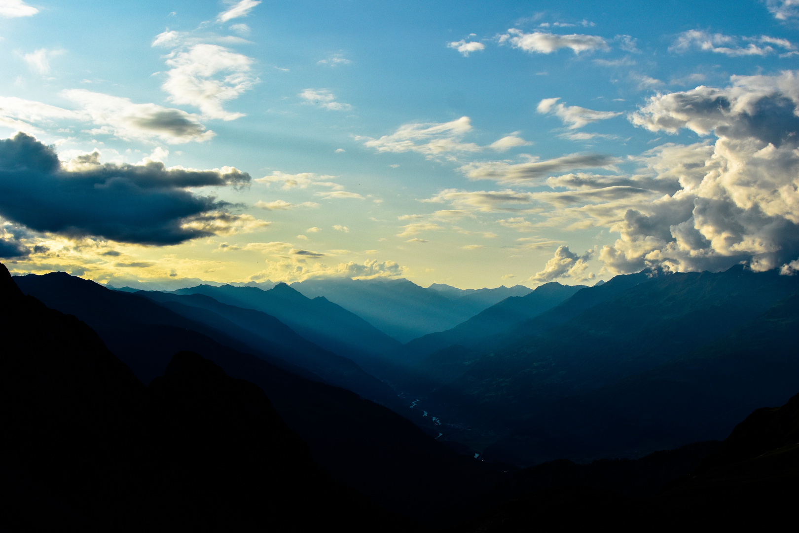 Sonnenuntergang in den Lienzer Dolomiten
