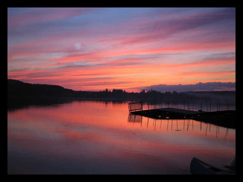 Sonnenuntergang in den Masuren