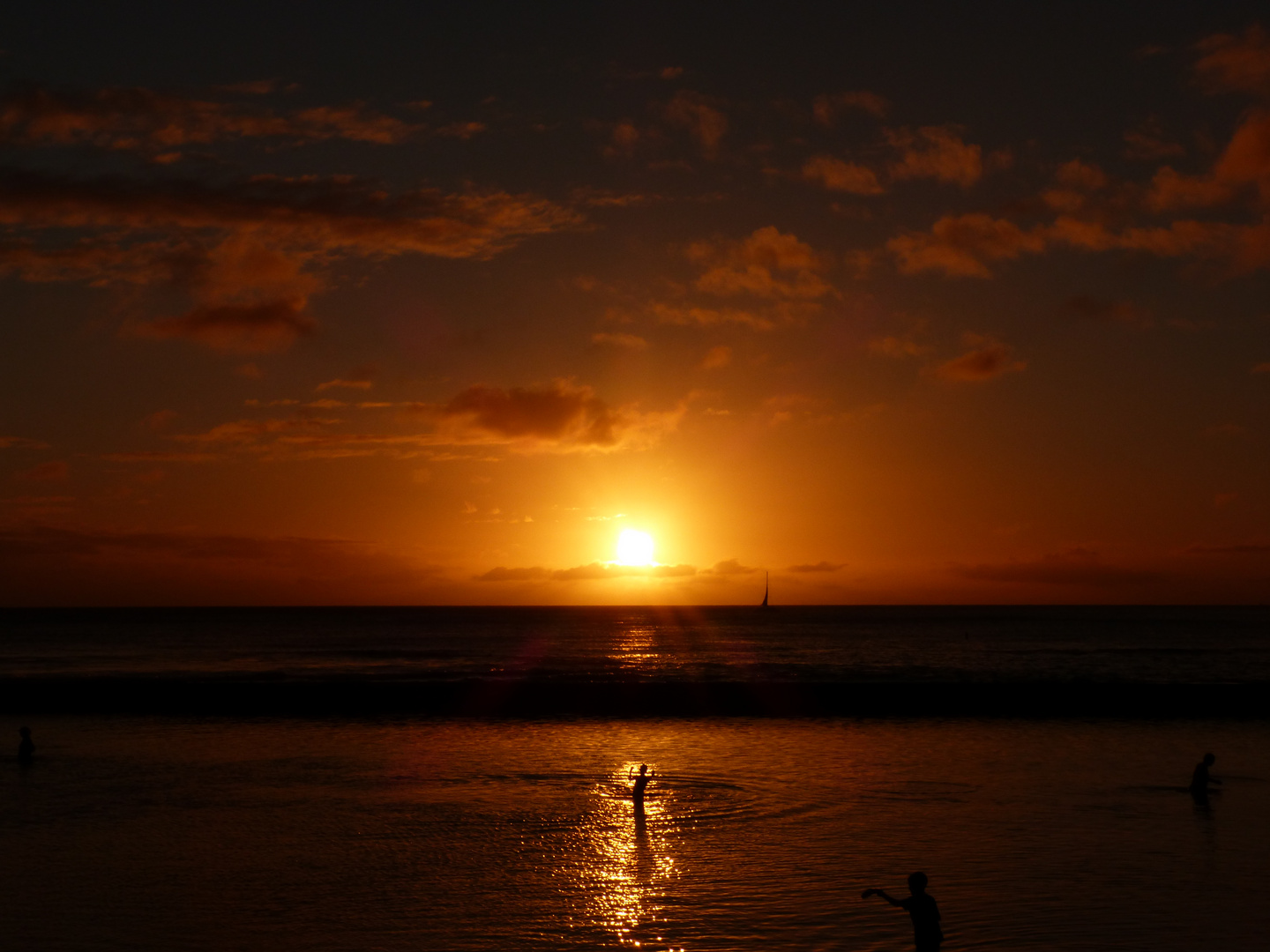 Sonnenuntergang in den Pazifischen Ozean