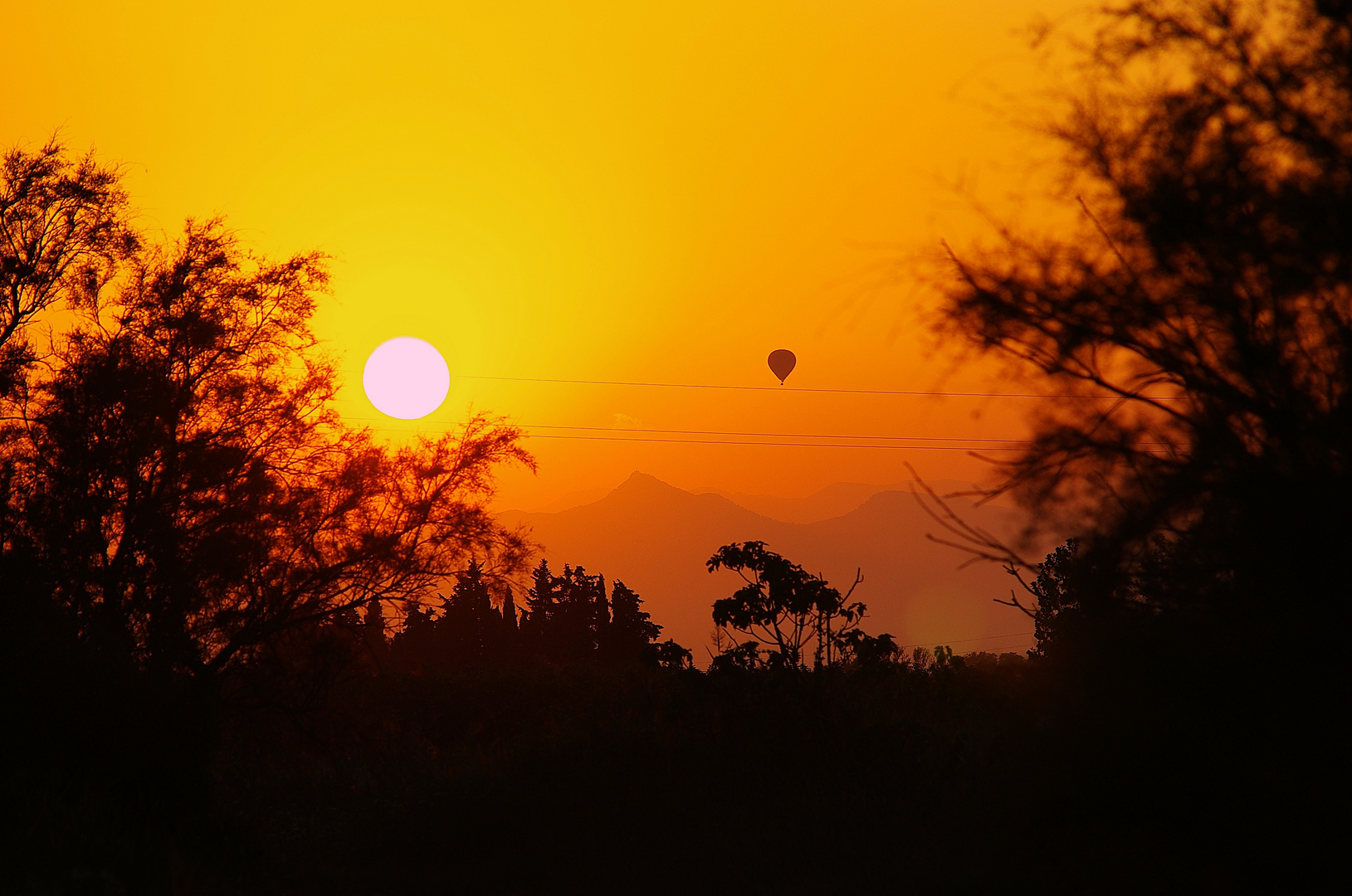 Sonnenuntergang in den Pyrenäen