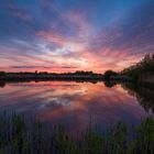 Sonnenuntergang in den Rieselfelder