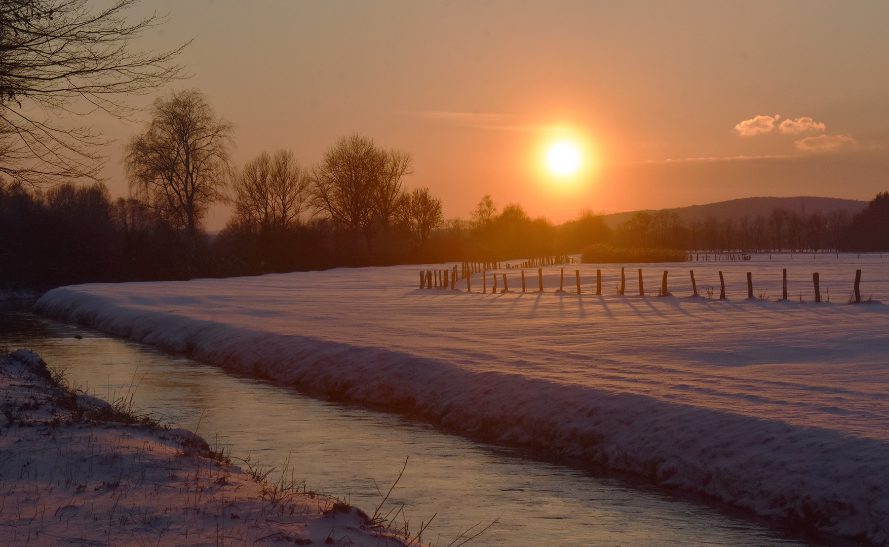 Sonnenuntergang in den Ruhrwiesen....