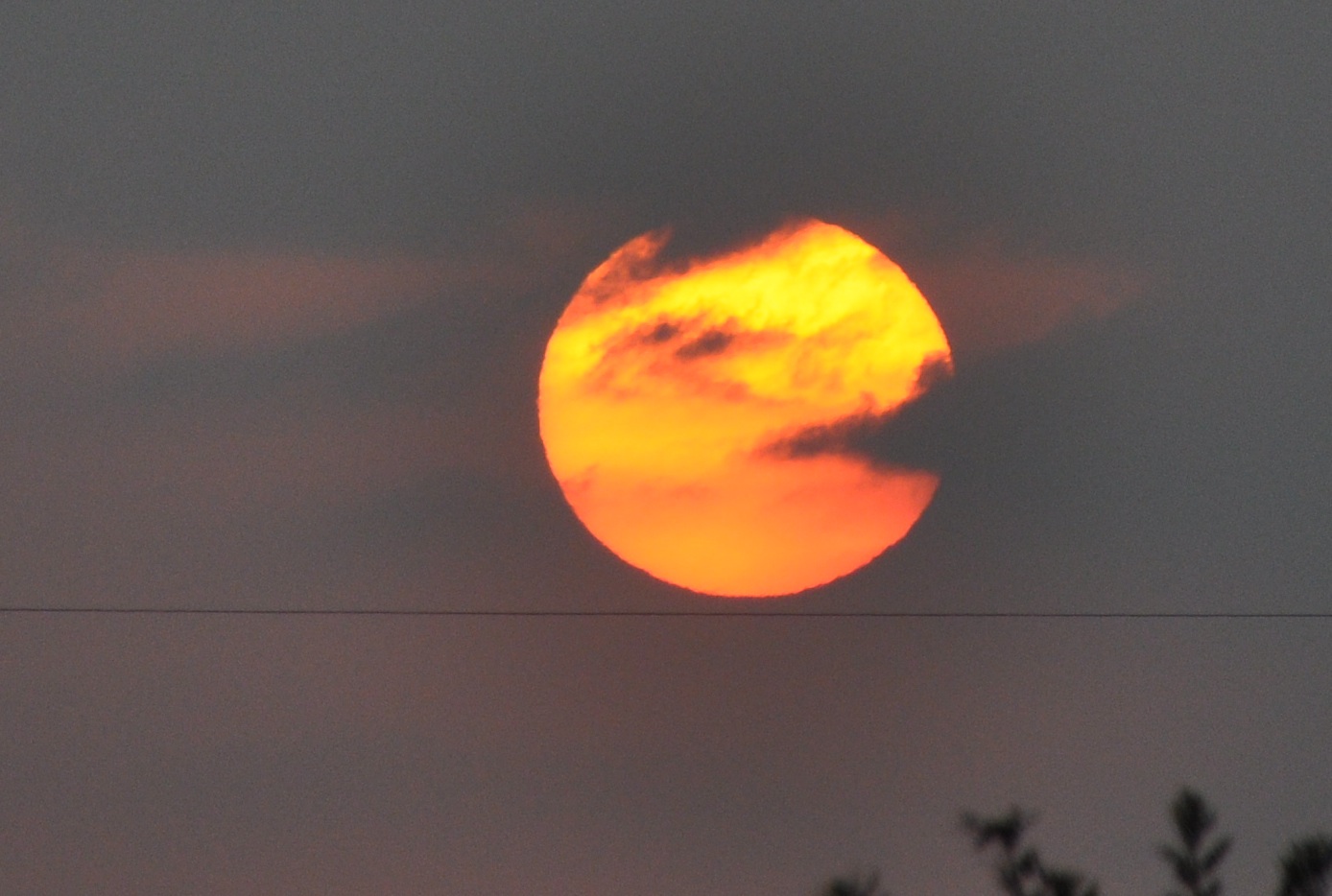 Sonnenuntergang in den Sabiner Bergen in Italien