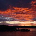 Sonnenuntergang in den schwedischen Schären