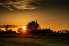 Sonnenuntergang in den Vogesen