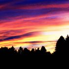 Sonnenuntergang in den Voralpen