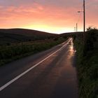 Sonnenuntergang in den Wicklow Mountains