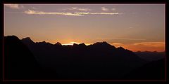 Sonnenuntergang in den Zillertaler Alpen