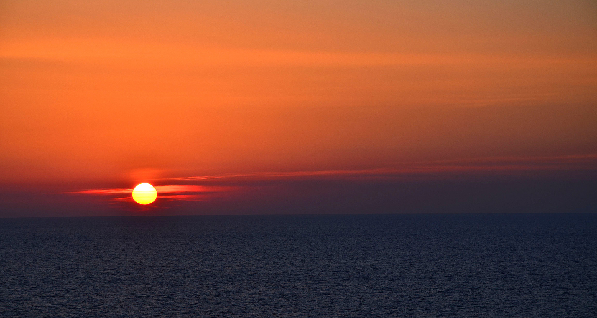 Sonnenuntergang in der Adria