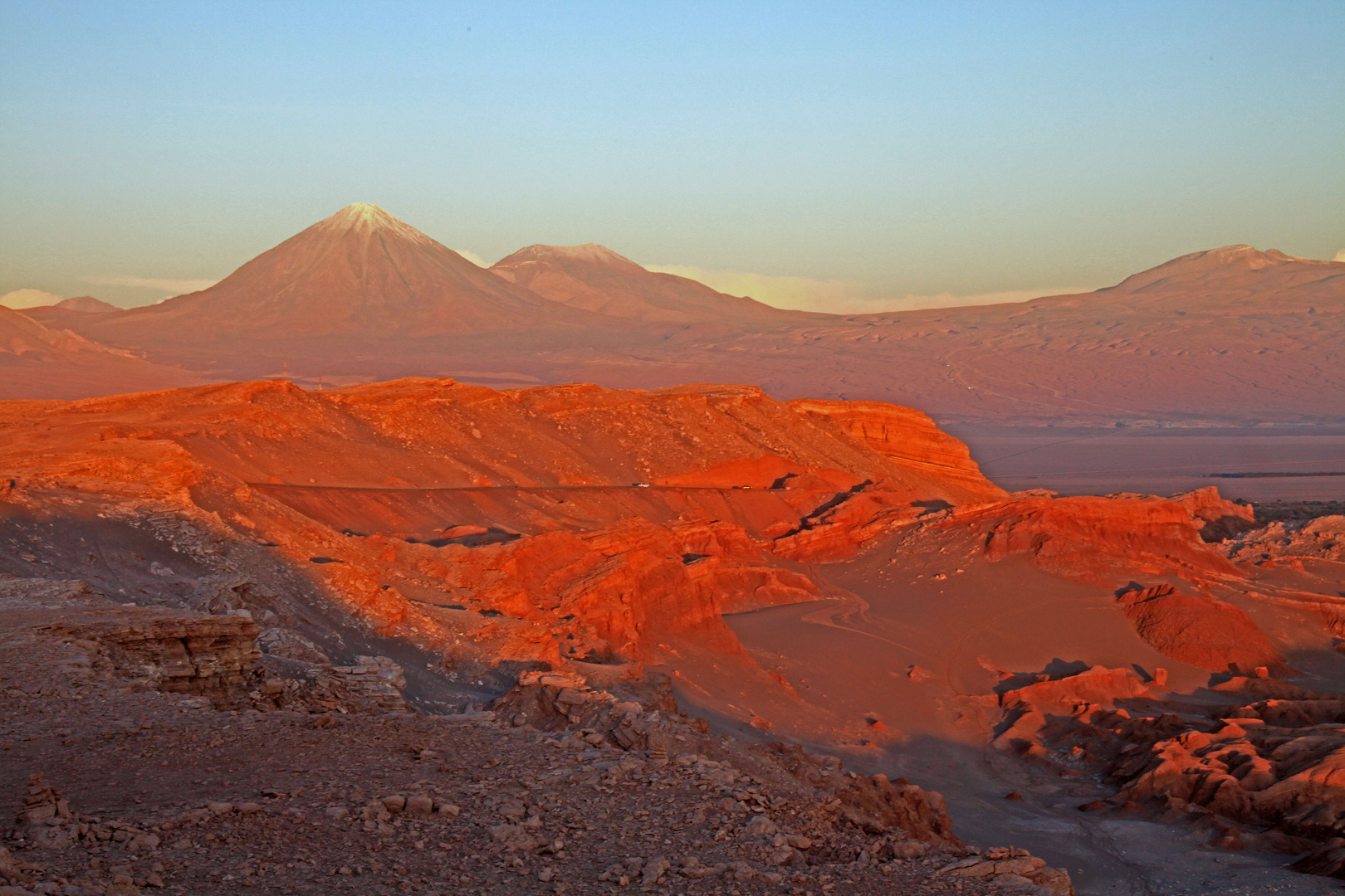 Sonnenuntergang in der Atacama Wüste Foto & Bild | south america, chile ...