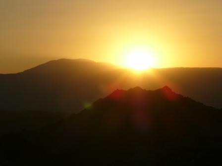 Sonnenuntergang in der Atacamawüste