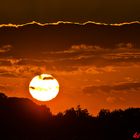 Sonnenuntergang in der Bauernschaft.