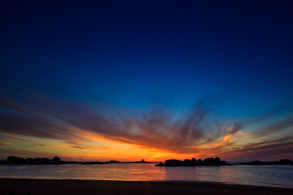 Sonnenuntergang in der Bretagne