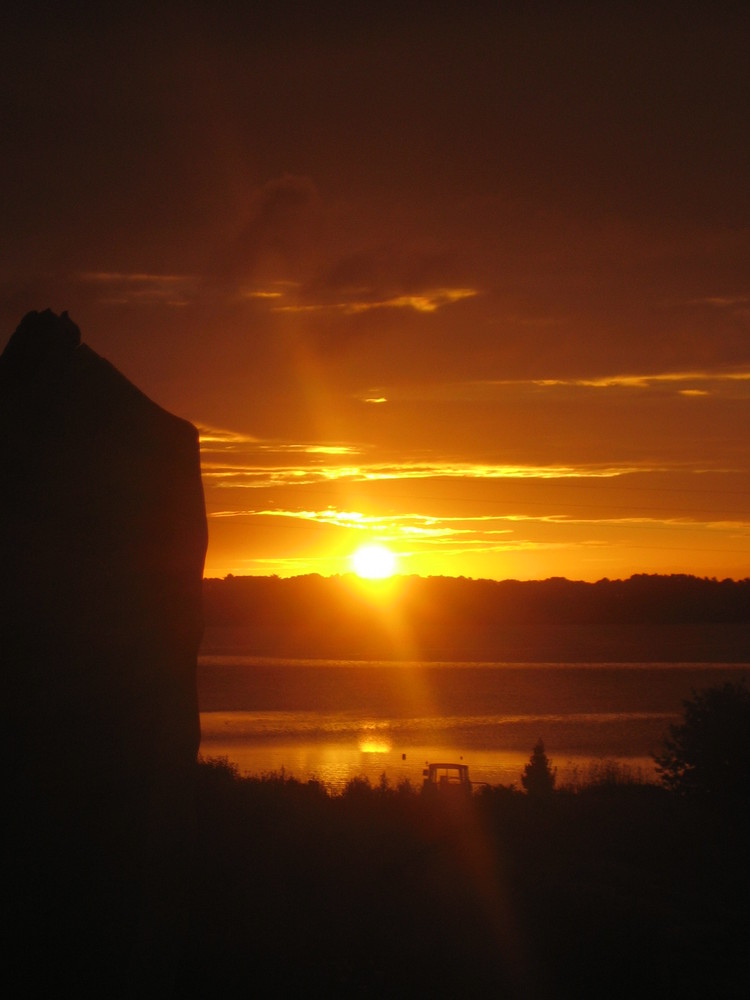 sonnenuntergang in der bretagne