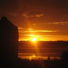 sonnenuntergang in der bretagne